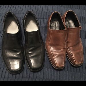 Two pairs of men dress shoes Size 12M